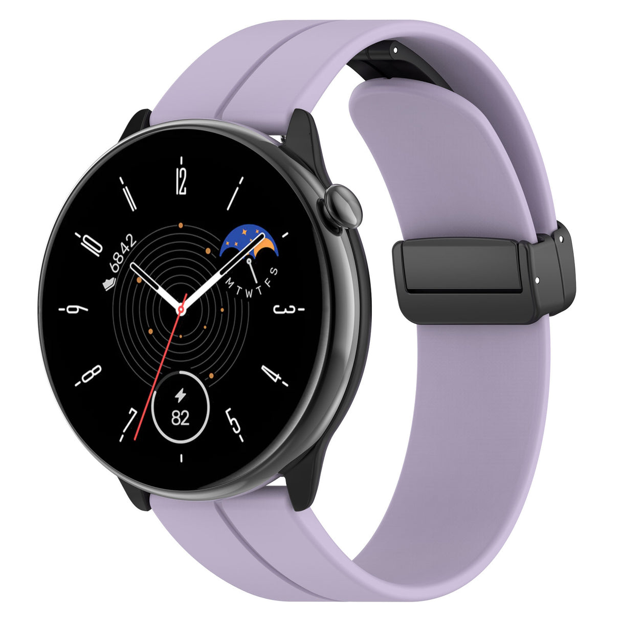 Curea smartwatch Techsuit Watchband 18mm (W011) compatibil cu Huawei Watch GT 4 (41mm)/W1/Honor Watch S1/Garmin Venu 2S/Vivoactive 4S, Mov