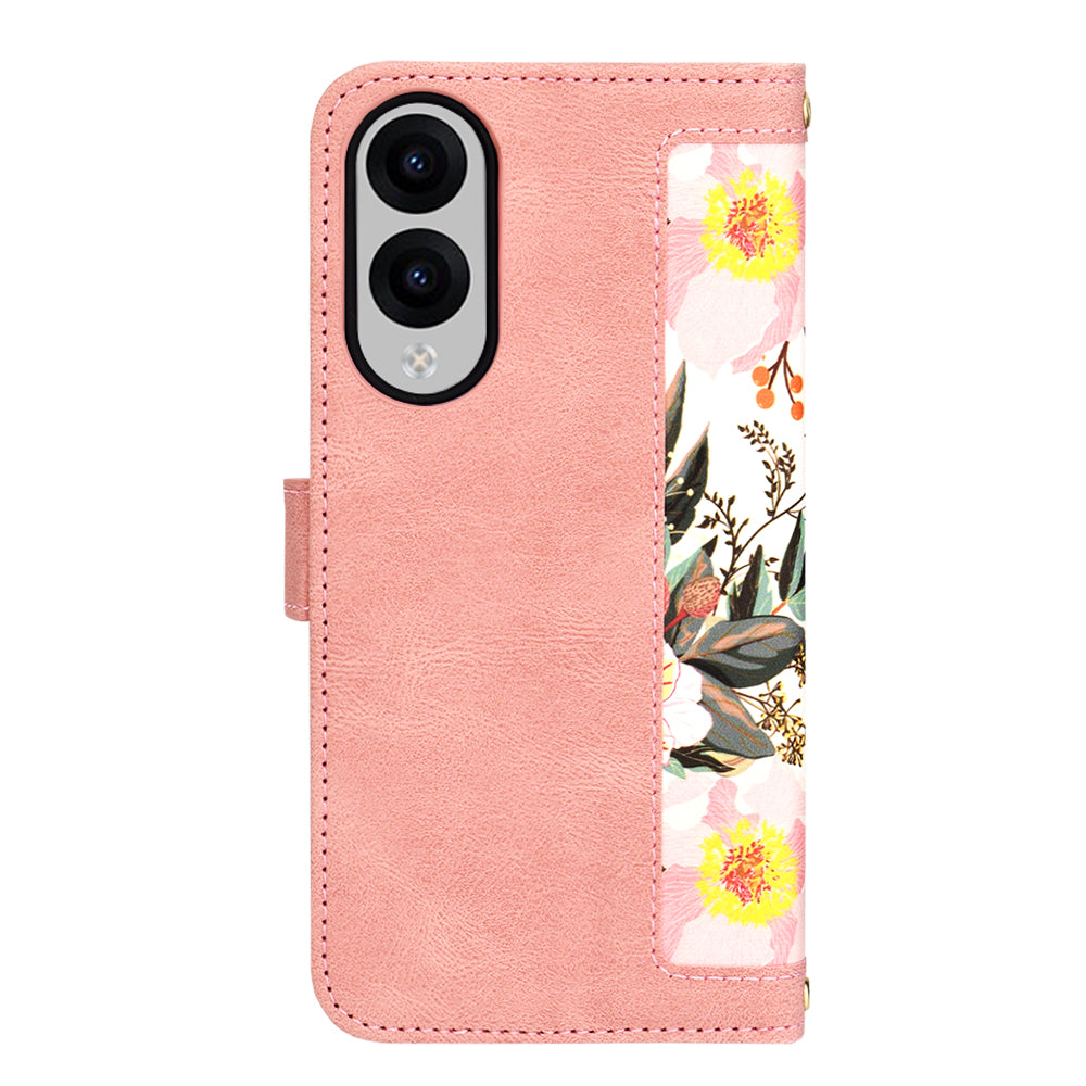 Husa de protectie Techsuit FlipCraft compatibil cu Samsung Galaxy S25 Edge, Sweetheart Pink
