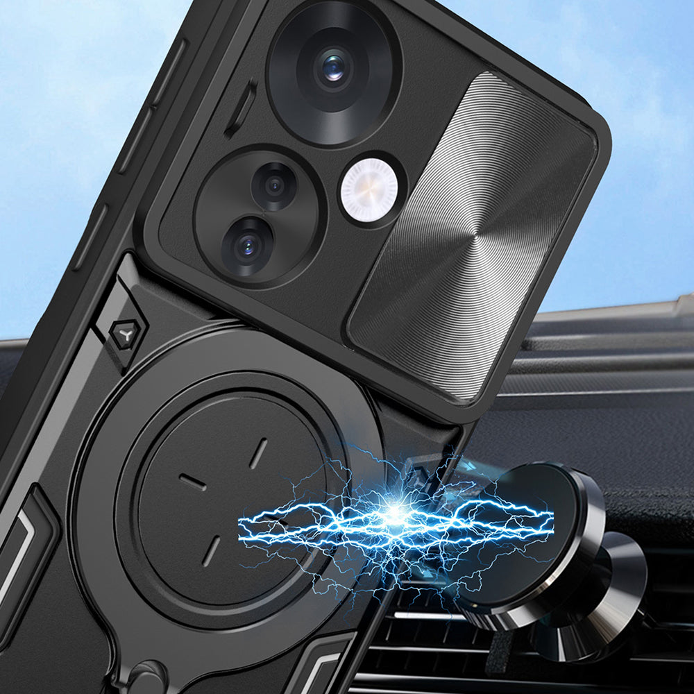 Husa de protectie Techsuit CamGuard Pro compatibil cu Oppo Reno13, Rosu