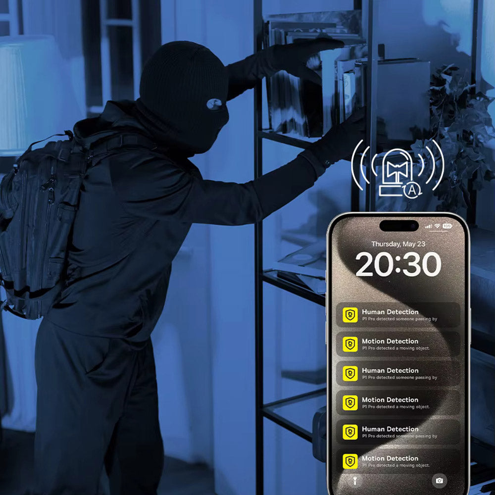 Baseus Indoor Camera Security P1 Pro (S0TV022132), 3K, 5MP, Type-C, Two-way Talk, Night Vision, Digital Zoom, Alb