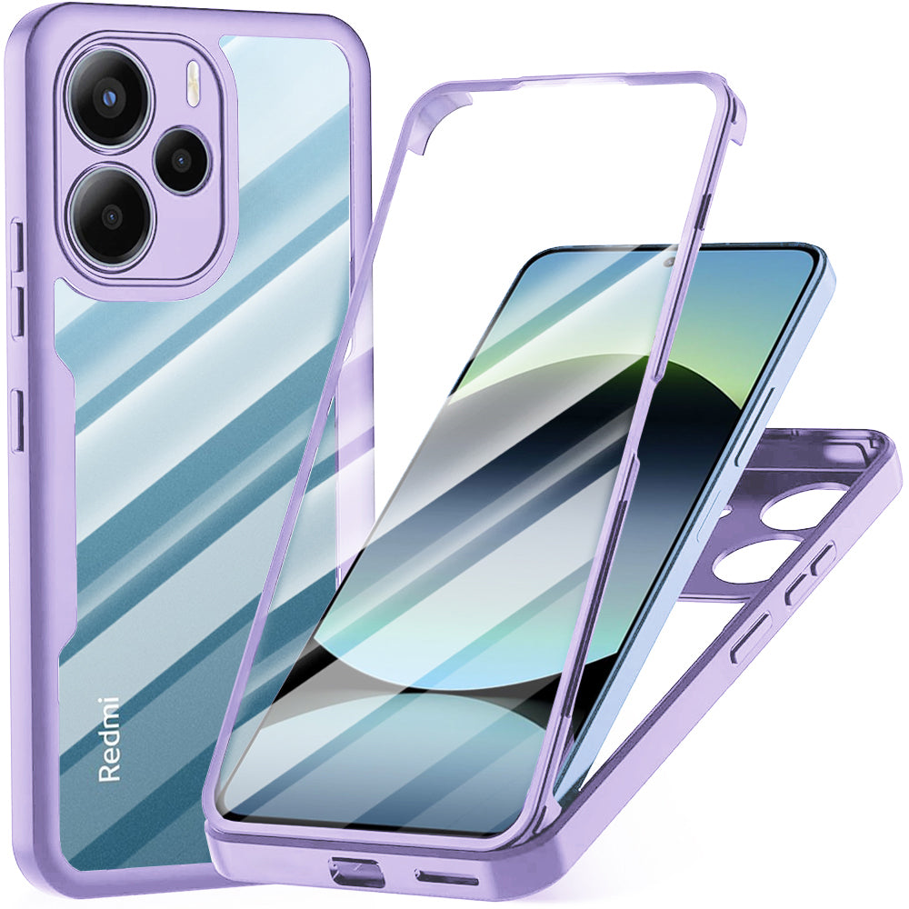 Folie de protectie Techsuit ColorVerse 360 Series + compatibil cu Xiaomi Redmi Note 14 4G (Standard), Mov
