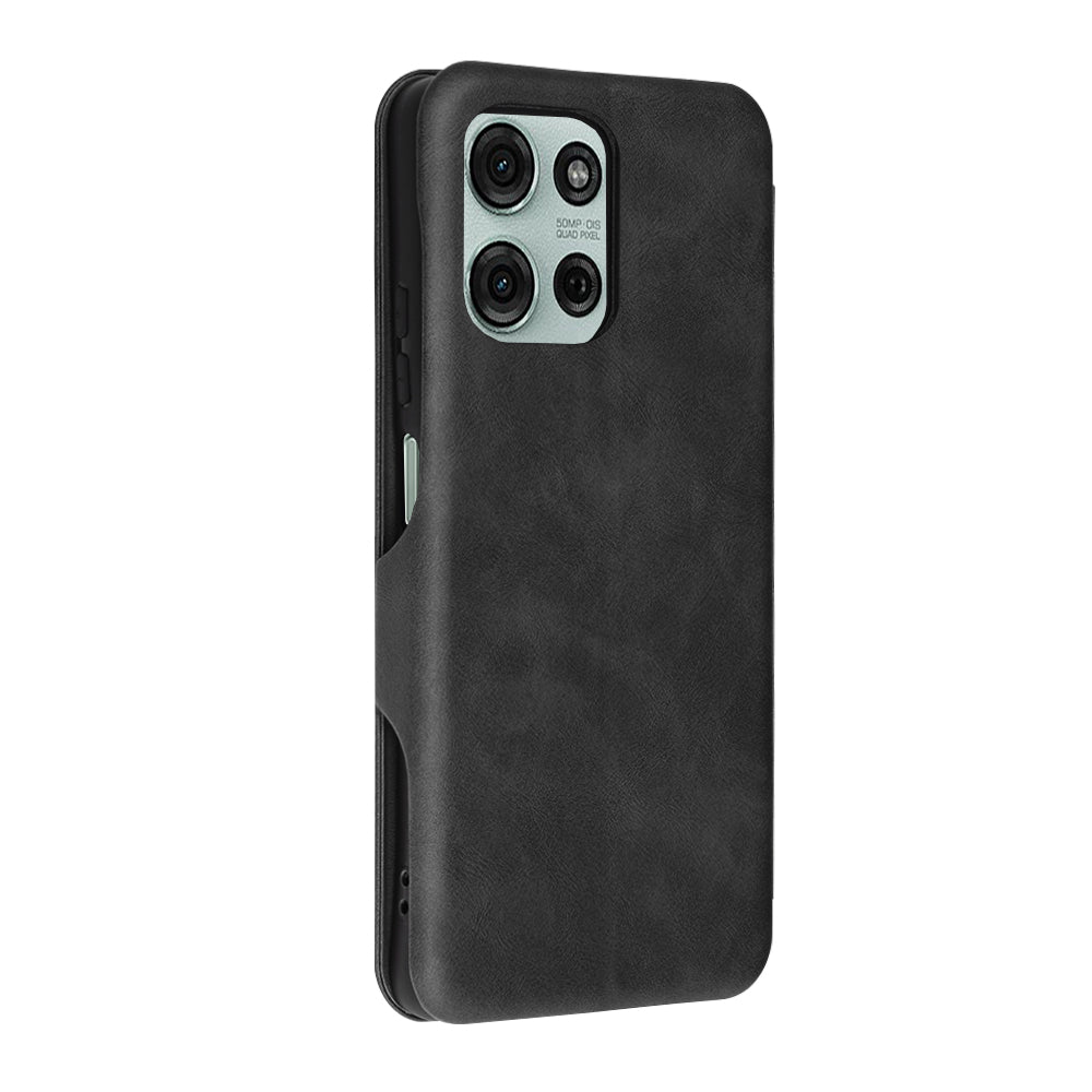 Husa de protectie Techsuit Safe Wallet Plus compatibil cu Motorola Moto G75, Negru