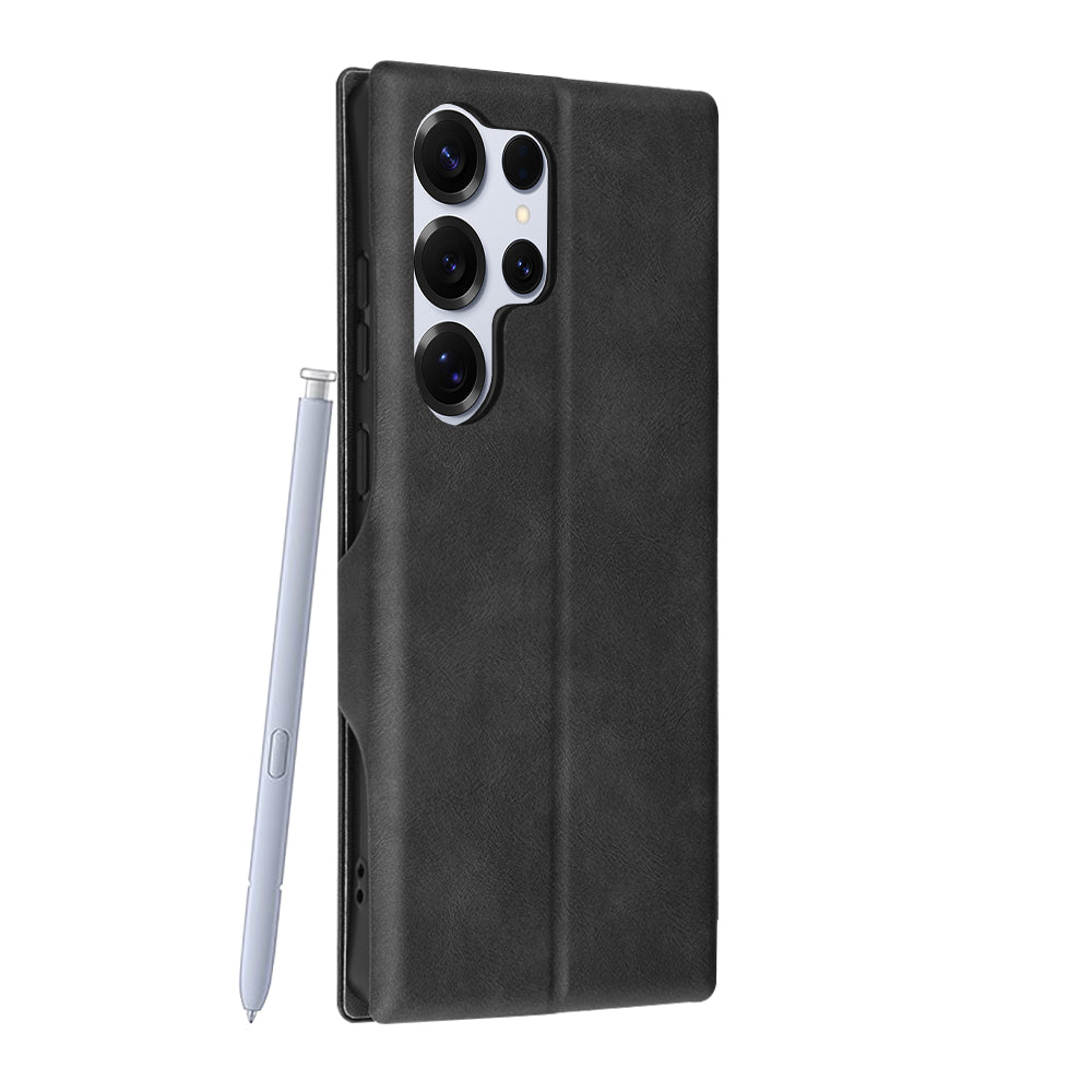 Husa de protectie Techsuit Safe Wallet Plus compatibil cu Samsung Galaxy S25 Ultra, Negru