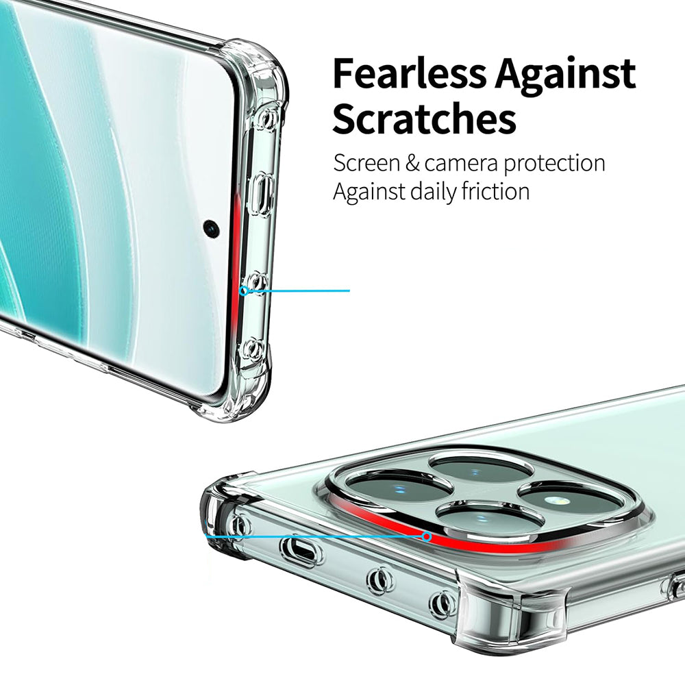 Husa de protectie Techsuit Shockproof Clear Silicone compatibil cu Xiaomi Poco F7 Pro, Transparent