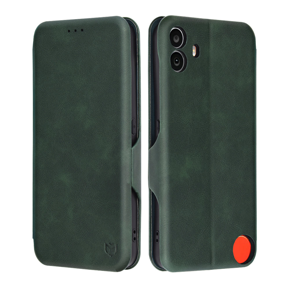 Husa de protectie Techsuit Safe Wallet Plus compatibil cu Nothing CMF Phone 1, Verde