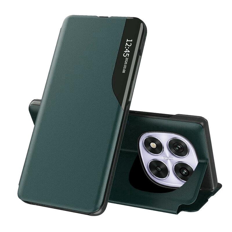 Husa de protectie Techsuit eFold Series compatibil cu Xiaomi Redmi Note 14 Pro 5G / Poco X7, Verde Inchis