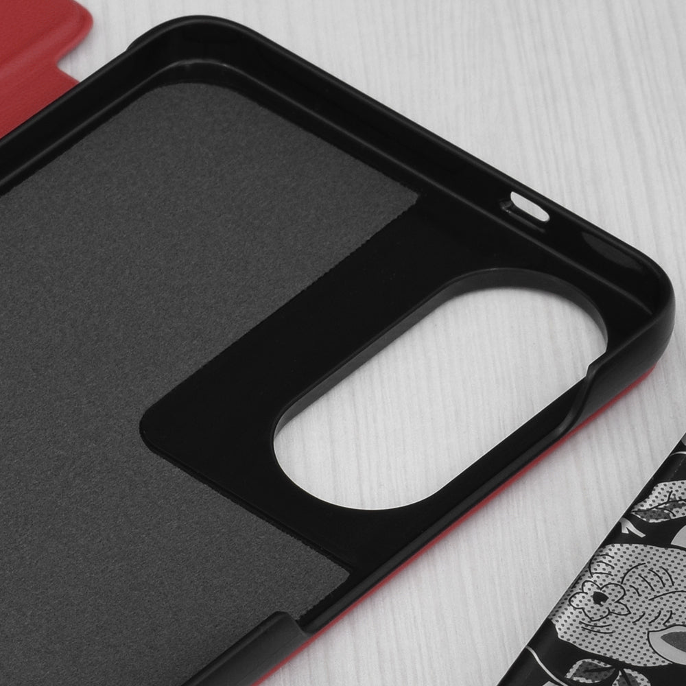 Husa de protectie Techsuit eFold Series compatibil cu Samsung Galaxy S25 Edge, Rosu