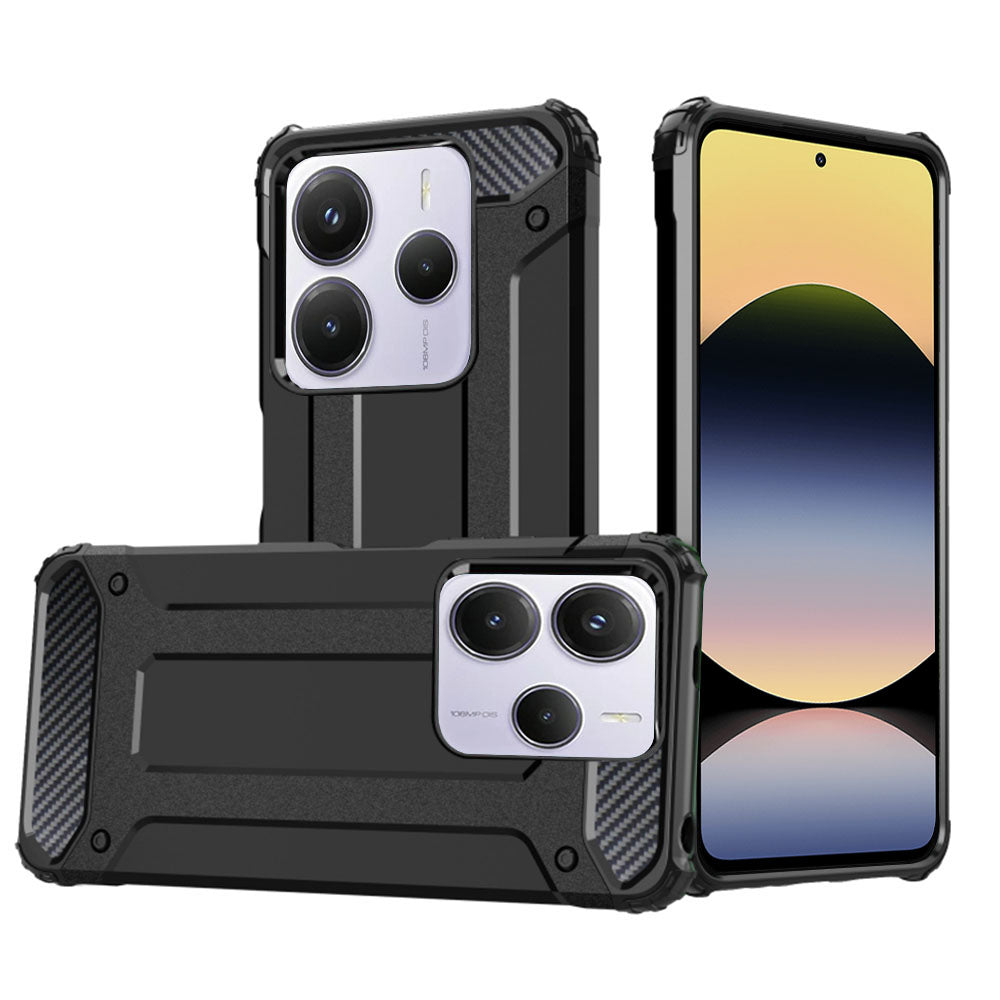 Husa de protectie Techsuit Hybrid Armor compatibil cu Xiaomi Redmi Note 14 5G, Negru