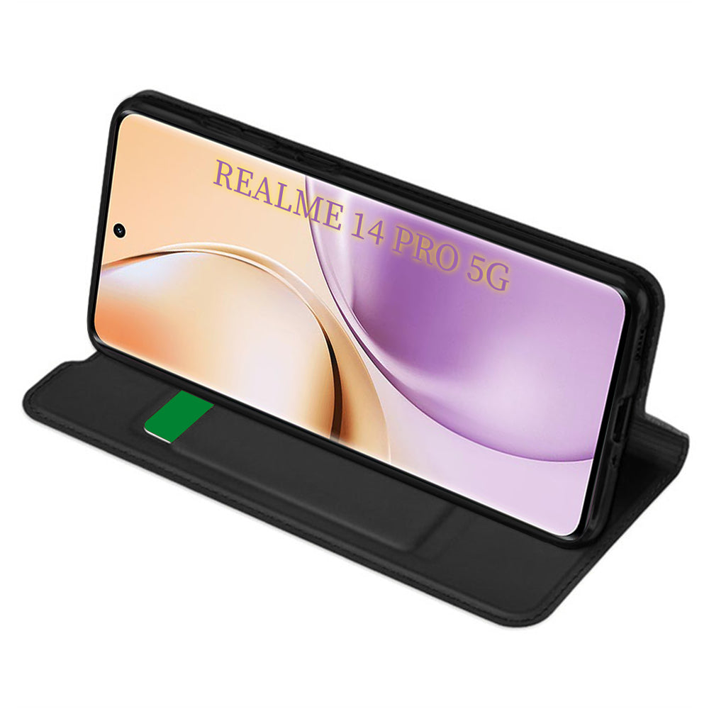 Husa de protectie Techsuit Magskin Book compatibil cu Realme 14 Pro, Negru