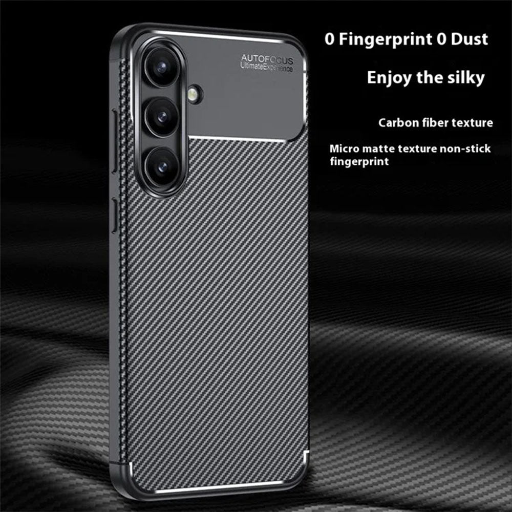 Husa de protectie Techsuit CarbonFiber compatibil cu Samsung Galaxy S24 FE, Negru