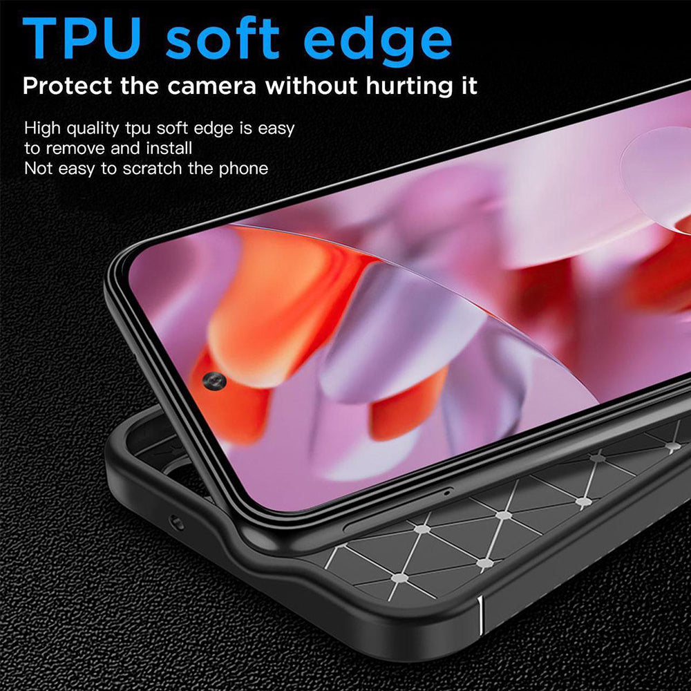 Husa de protectie Techsuit CarbonFiber compatibil cu Google Pixel 9 Pro, Negru