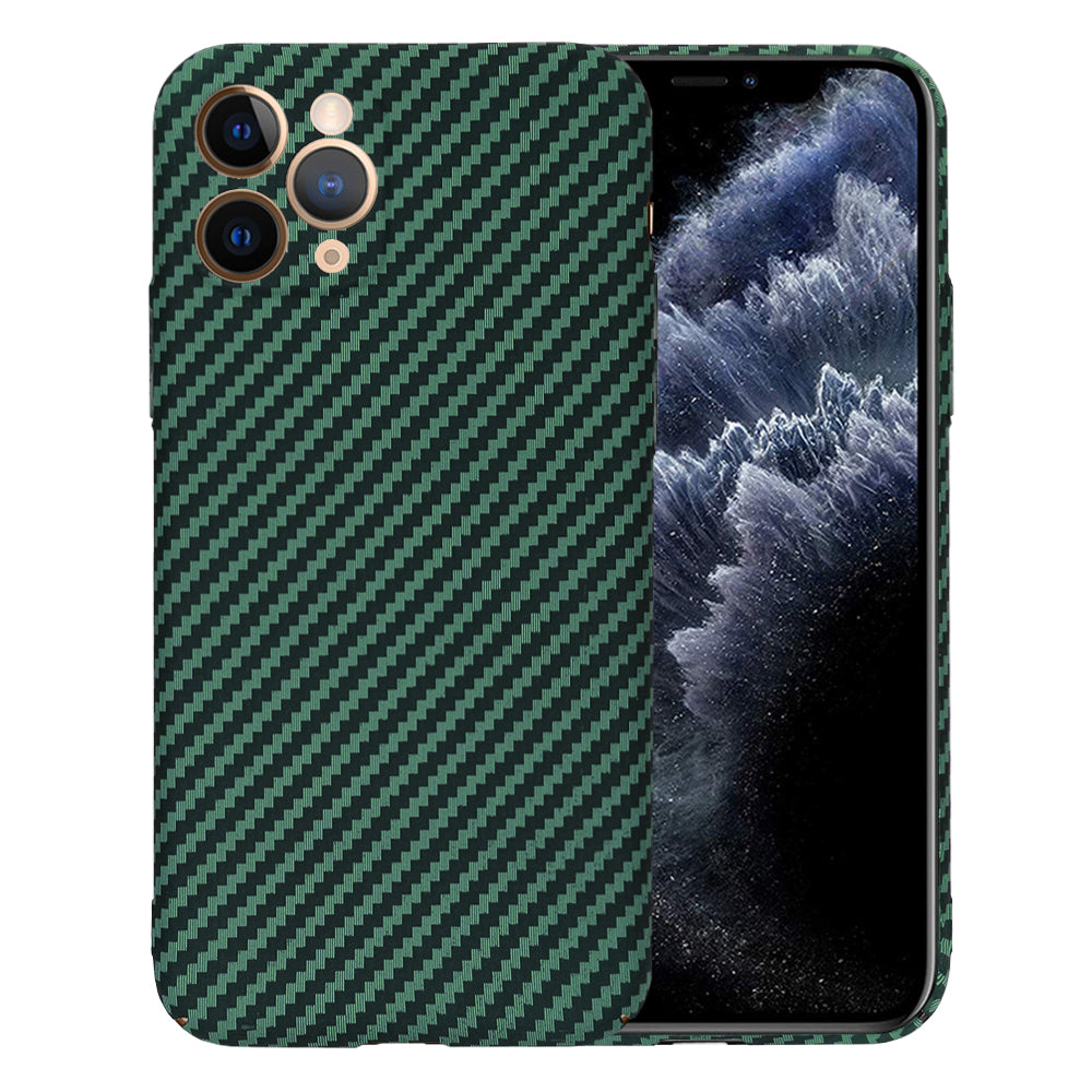 Husa de protectie Techsuit Carbonite FiberShell compatibil cu iPhone 11 Pro, Verde