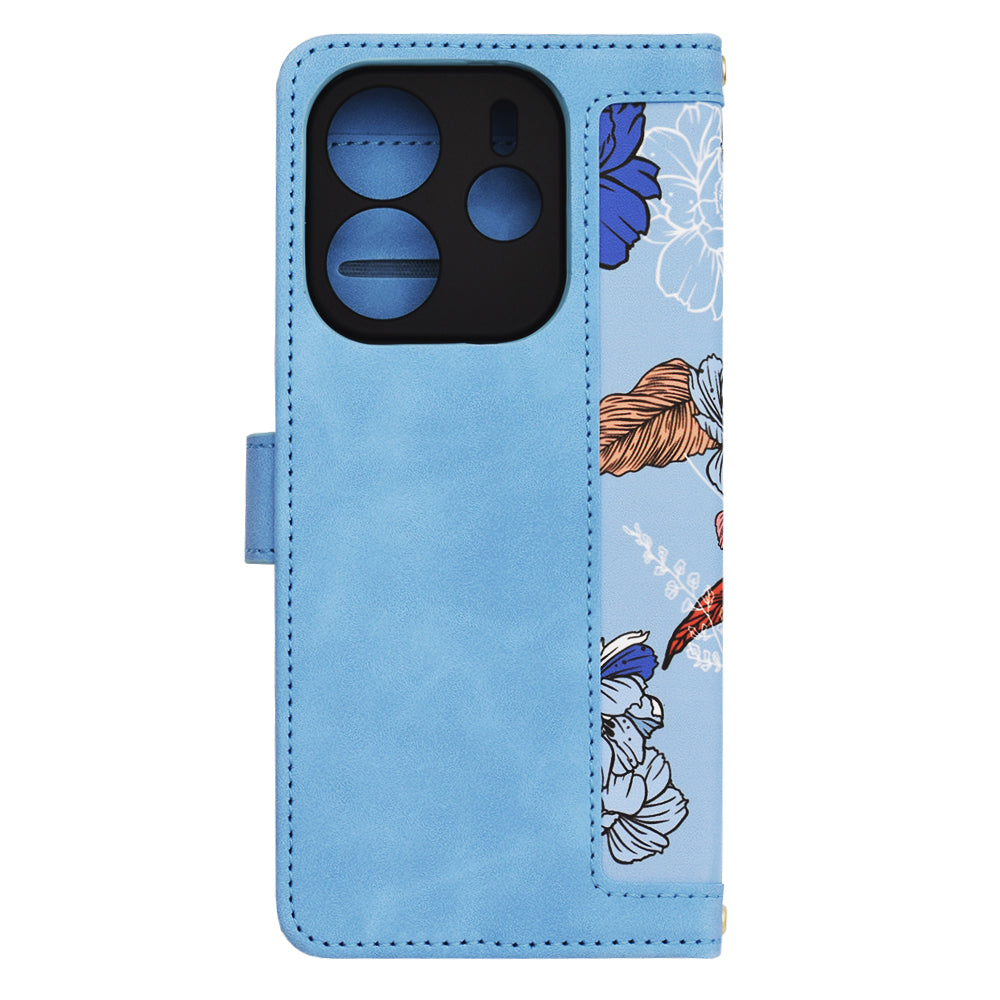 Husa de protectie Techsuit FlipCraft compatibil cu Xiaomi Redmi Note 14 4G (Regional), Vibrant Blue