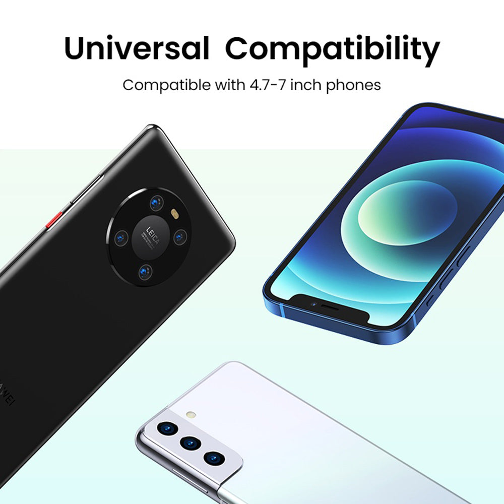 Suport Ugreen Gravity Phone LP200 (60990B), for Dashboard, Suction Cup, Telescopic Arm, 360°, for 4.7" - , Negru