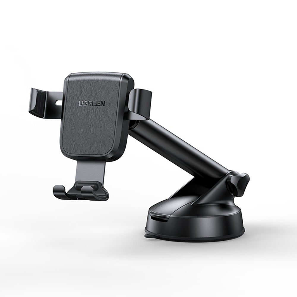 Suport Ugreen Gravity Phone LP200 (60990B), for Dashboard, Suction Cup, Telescopic Arm, 360°, for 4.7" - , Negru