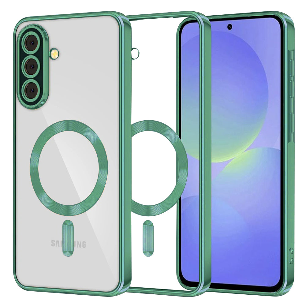 Husă Techsuit Luxury Crystal MagSafe pentru Samsung Galaxy A36 5G / A56 5G, verde