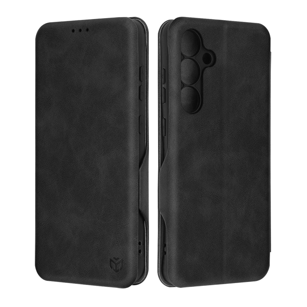 Husa de protectie Techsuit Safe Wallet Plus compatibil cu Samsung Galaxy S24 FE, Negru