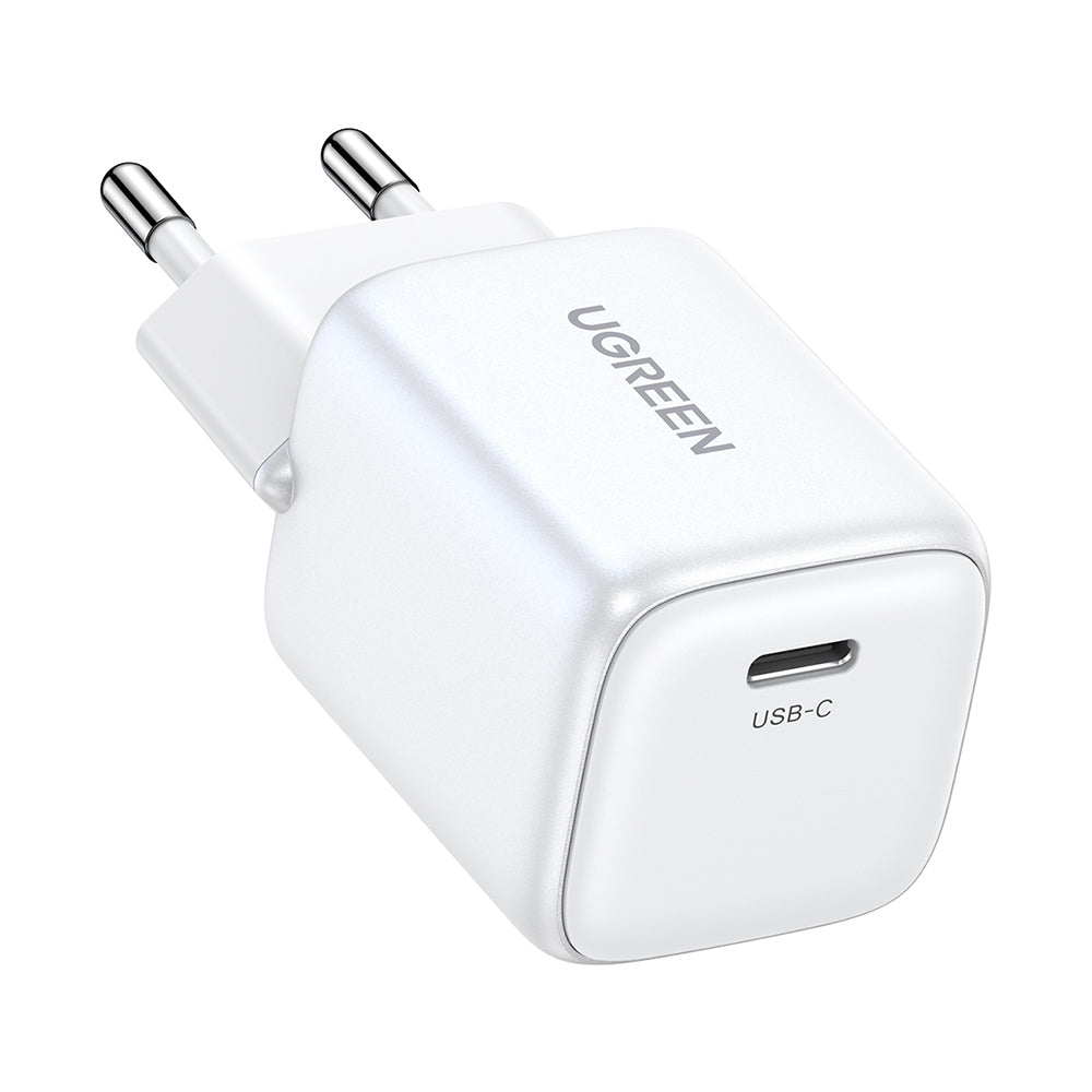 Incarcator Ugreen Nexode CD318 (15324), USB-C, GaN, Fast Charging, 20W, 3A, QC4.0+, Alb