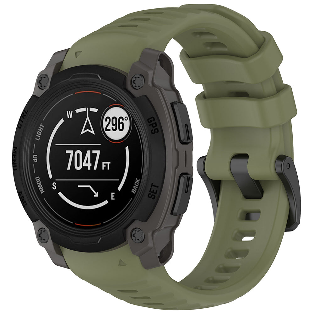 Curea smartwatch Techsuit Watchband (W076) compatibil cu Garmin Instinct E 40mm, Verde