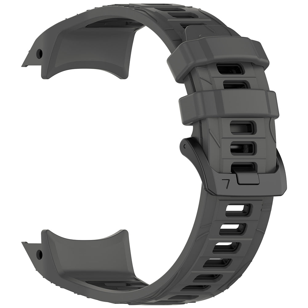 Curea smartwatch Techsuit Watchband (W077) compatibil cu Garmin Instinct 3 50mm/Instinct 3 50mm Solar, Gri