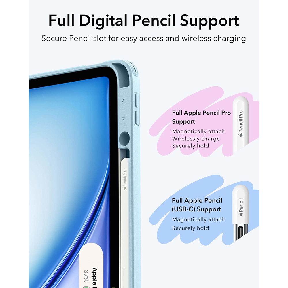 ESR Husa de protectie tableta ESR Flip Hybrid (with Pencil Holder) compatibil cu iPad Air 13 (2024) / Air 13 (2025) / Ai