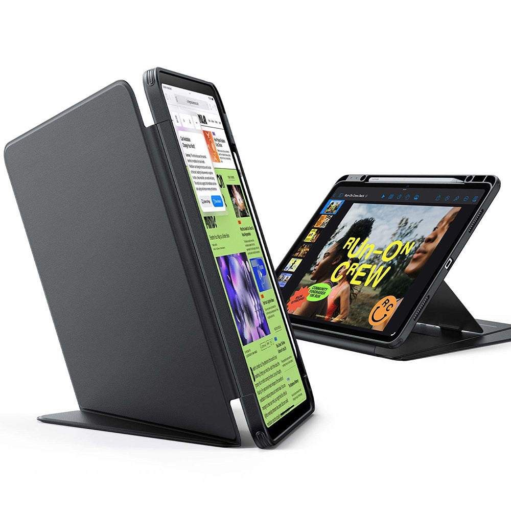 Husa de protectie tableta ESR Flip Hybrid (with Pencil Holder) compatibil cu iPad Air 13 (2024) / Air 13 (2025) / Air 13 (2026), Negru
