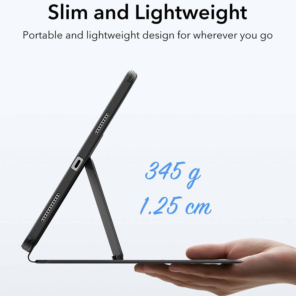 Husa de protectie tableta ESR Flip Hybrid (with Pencil Holder) compatibil cu iPad Air 4 (2020) / Air 5 (2022) / Air 11 (2024 / 2025 / 2026), Negru