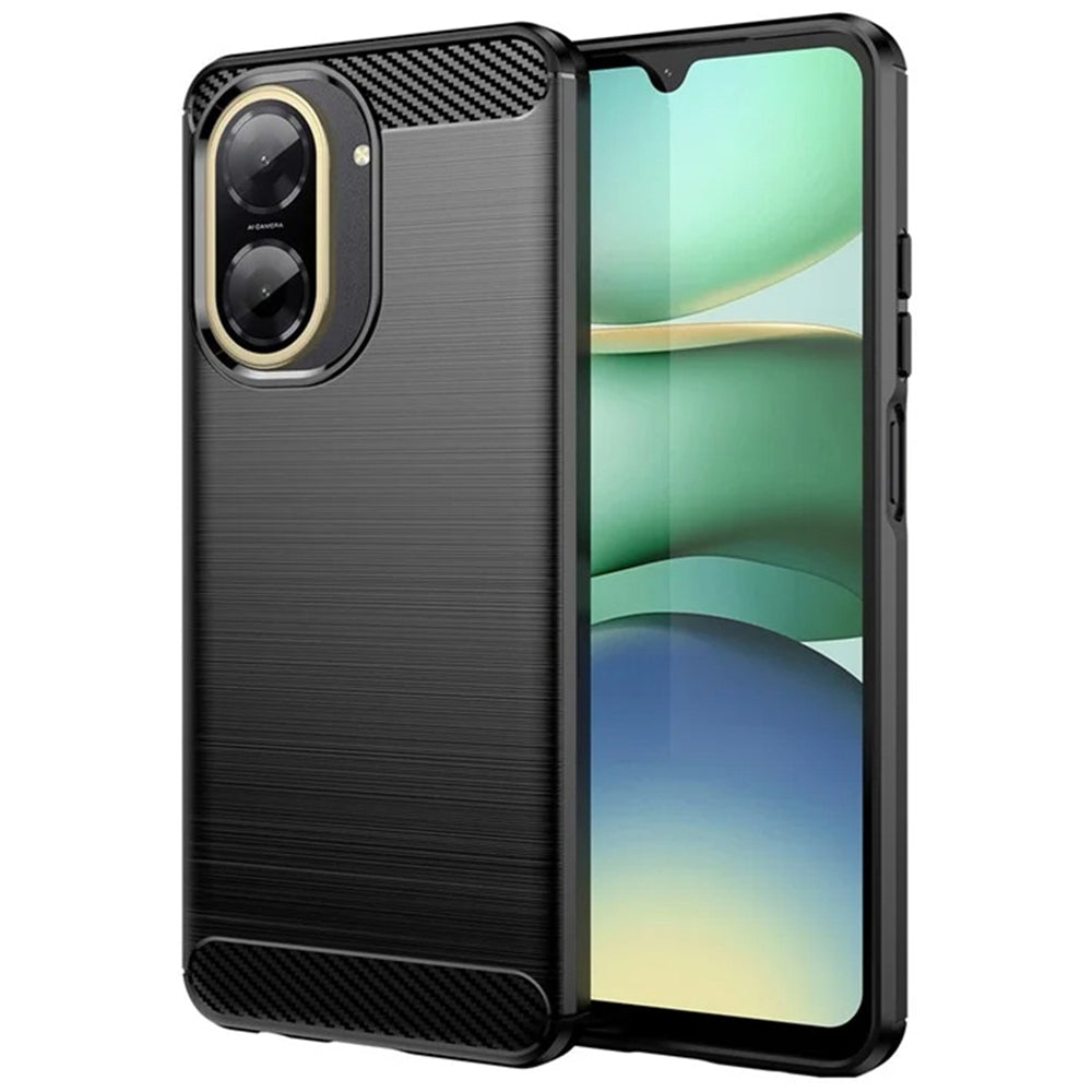 Husa de protectie Techsuit Carbon Silicone compatibil cu Xiaomi Redmi A5 4G (Standard), Negru