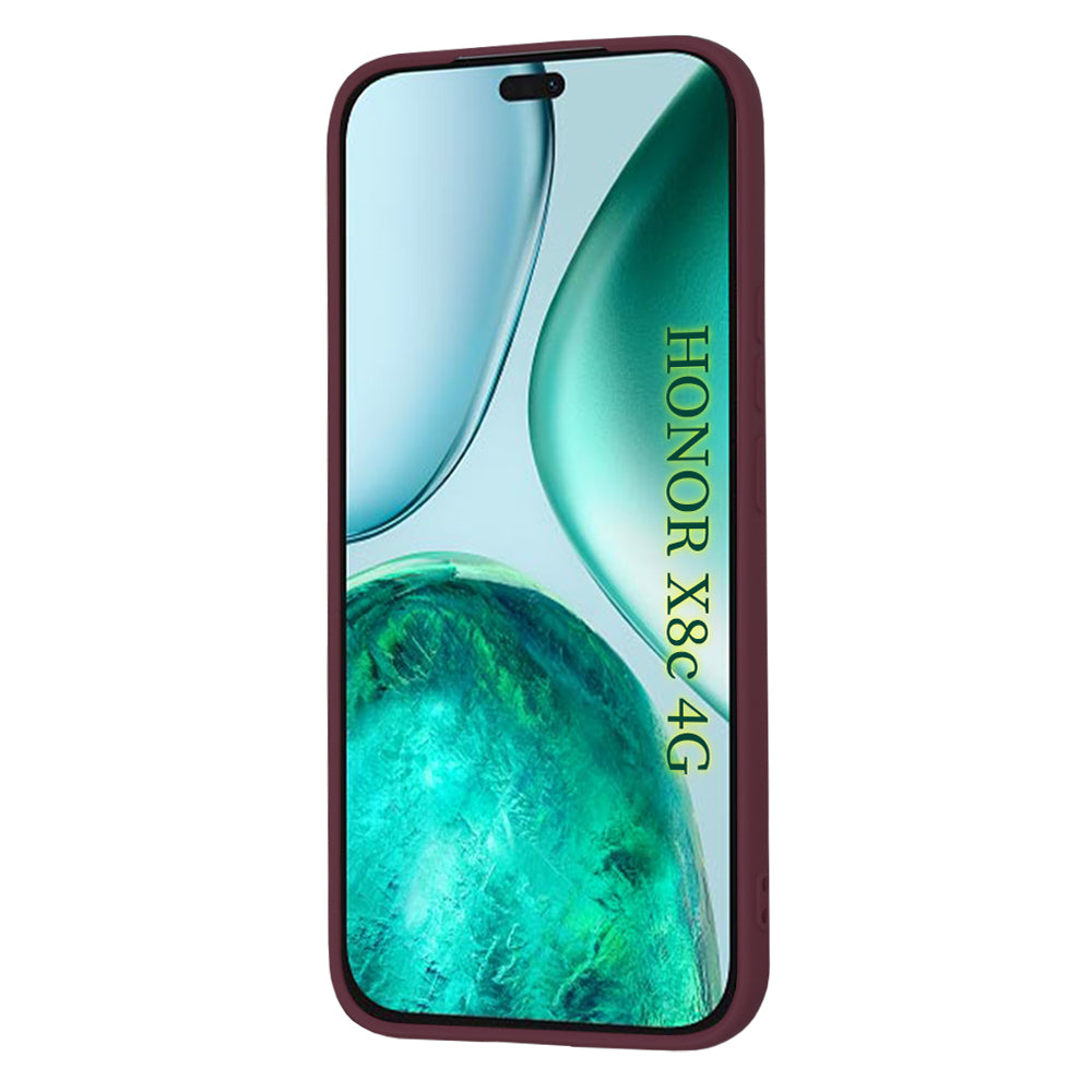 Husa de protectie Techsuit SoftFlex compatibil cu Honor X8c, Plum Red