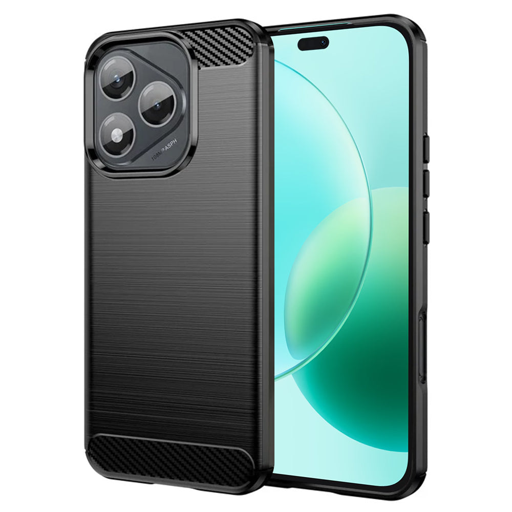 Husa de protectie Techsuit Carbon Silicone compatibil cu Honor 400 Lite, Negru