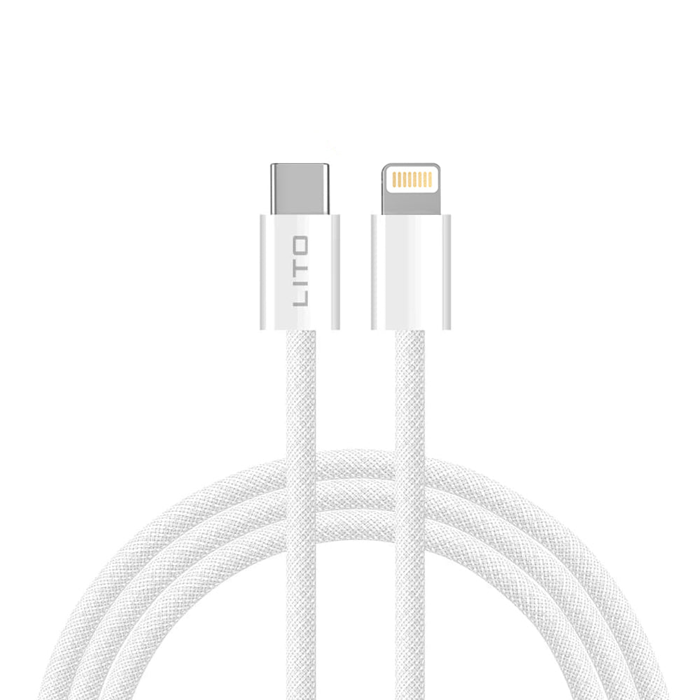 Cablu Lito LD04CL USB-C to Lightning, alb