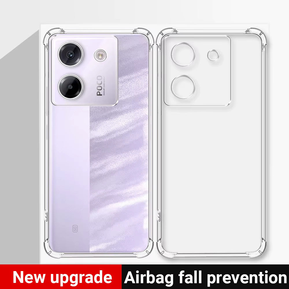 Husa de protectie Techsuit Shockproof Clear Silicone compatibil cu Xiaomi Poco M7 Pro 5G, Transparent