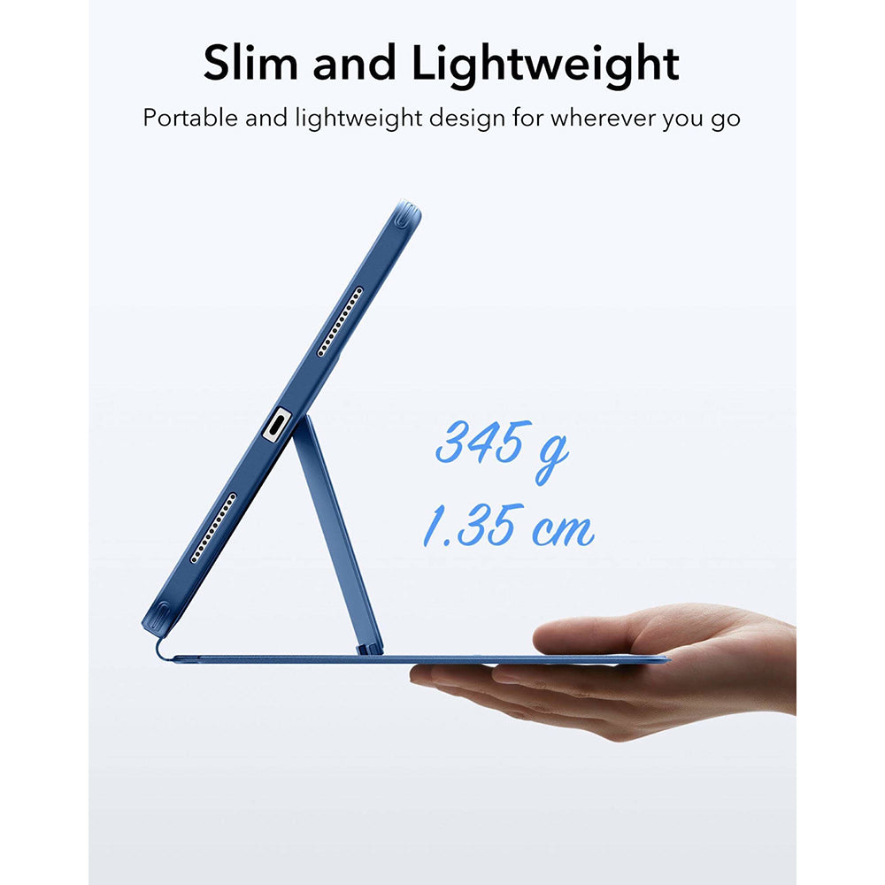 Husa de protectie tableta ESR Flip Hybrid (with Pencil Holder) compatibil cu iPad 10 (2022) 10.9 / 11 (2025) / 12 (2026), Albastru