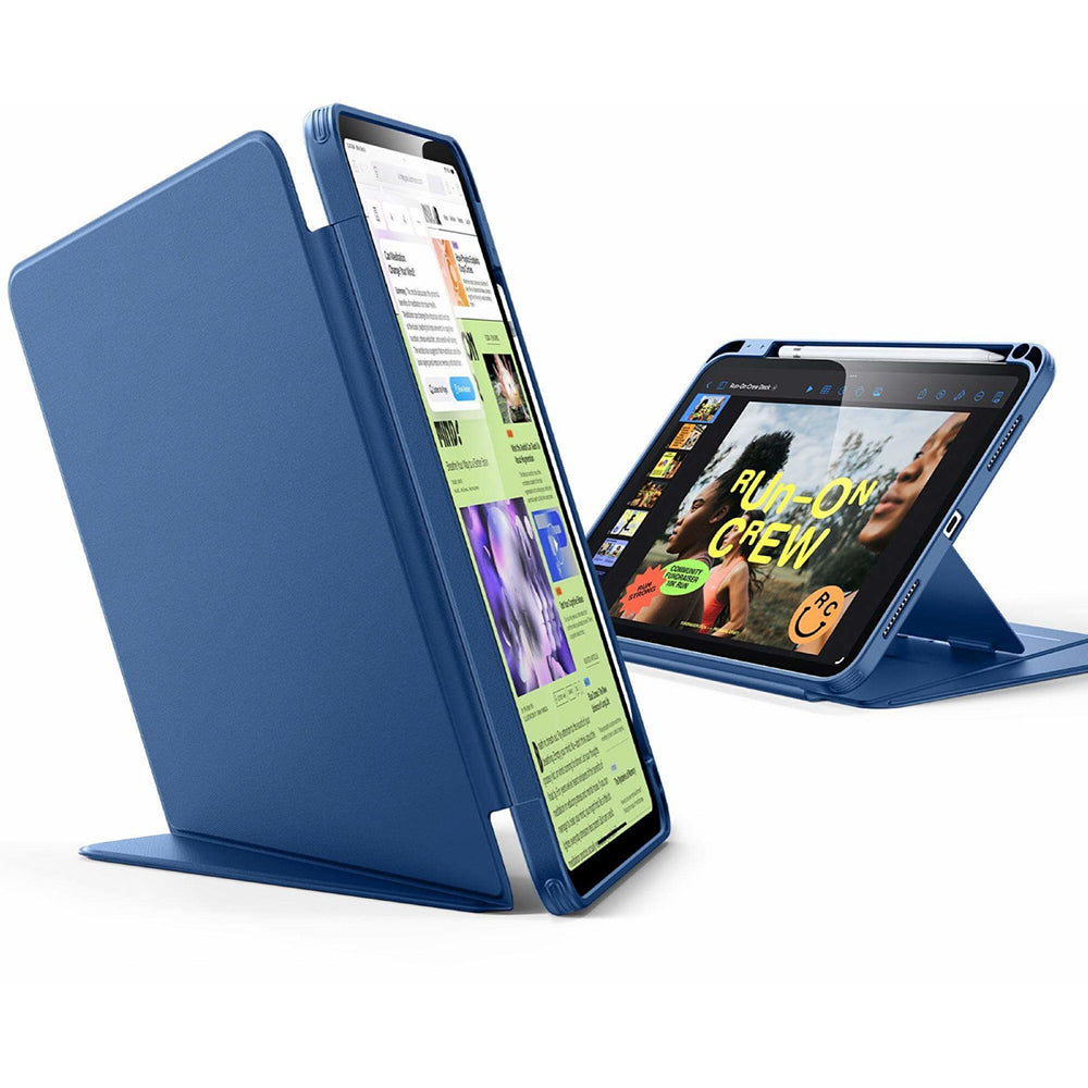 Husa de protectie tableta ESR Flip Hybrid (with Pencil Holder) compatibil cu iPad 10 (2022) 10.9 / 11 (2025) / 12 (2026), Albastru