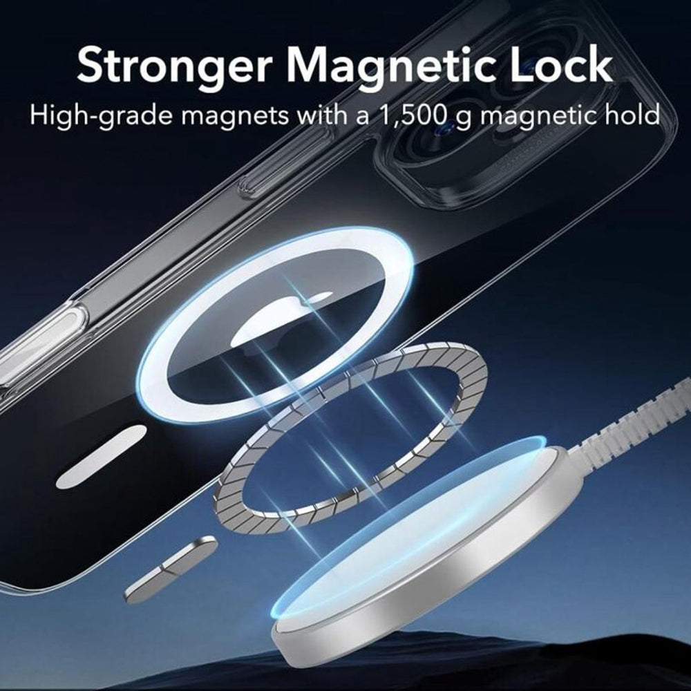 Husa de protectie ESR Classic Hybrid HaloLock compatibil cu iPhone 16, Transparent