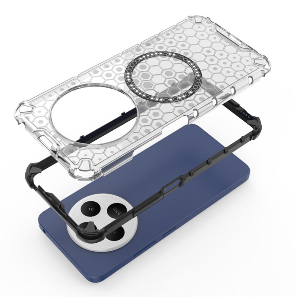 Husa de protectie Techsuit HoneyComb Shield MagSafe compatibil cu Xiaomi Redmi 14C / Poco C75, Negru