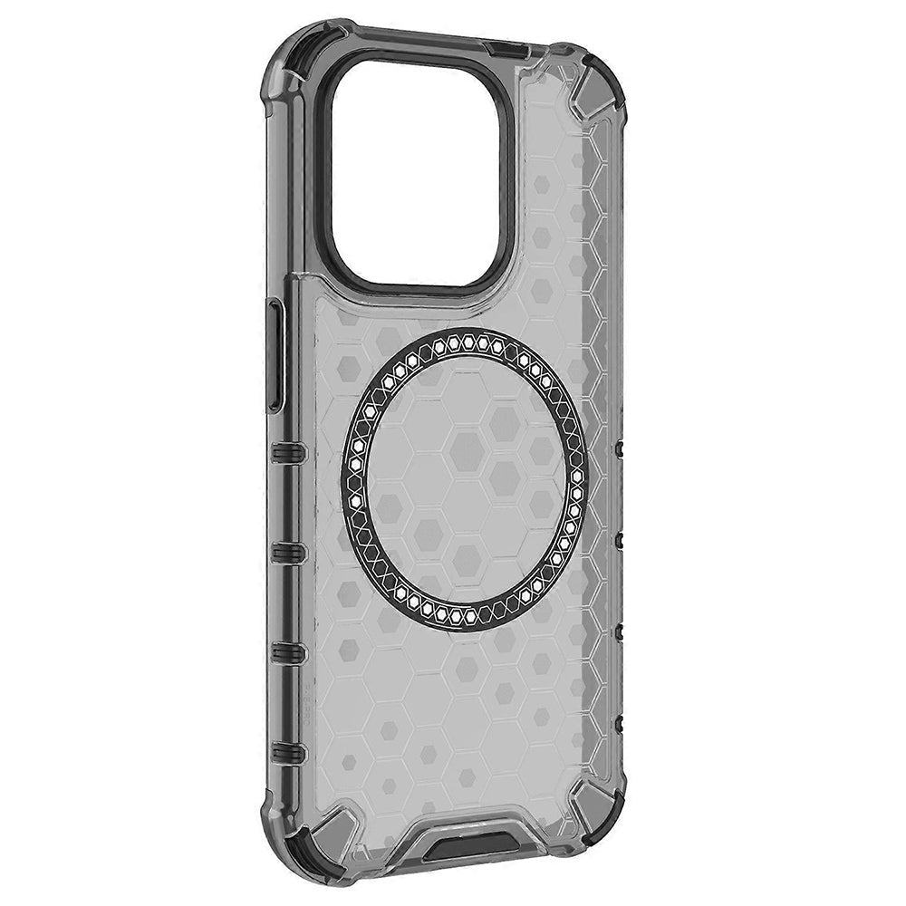 Husa de protectie Techsuit HoneyComb Shield MagSafe compatibil cu iPhone 15 Pro Max, Negru