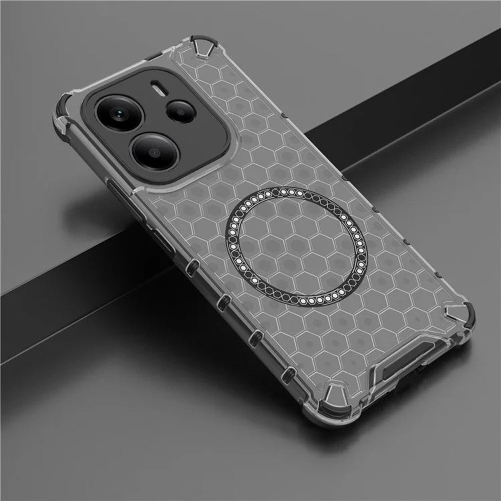 Husa de protectie Techsuit HoneyComb Shield MagSafe compatibil cu iPhone 15 Pro Max, Negru