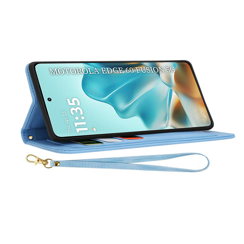 Husa de protectie Techsuit FlipCraft compatibil cu Motorola Edge 60 / Edge 60 Fusion, Vibrant Blue
