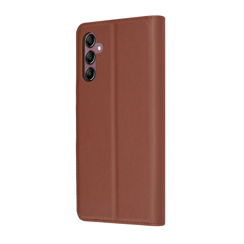 Husa de protectie Techsuit Leather Folio compatibil cu Samsung Galaxy A14 4G / A14 5G, Maro