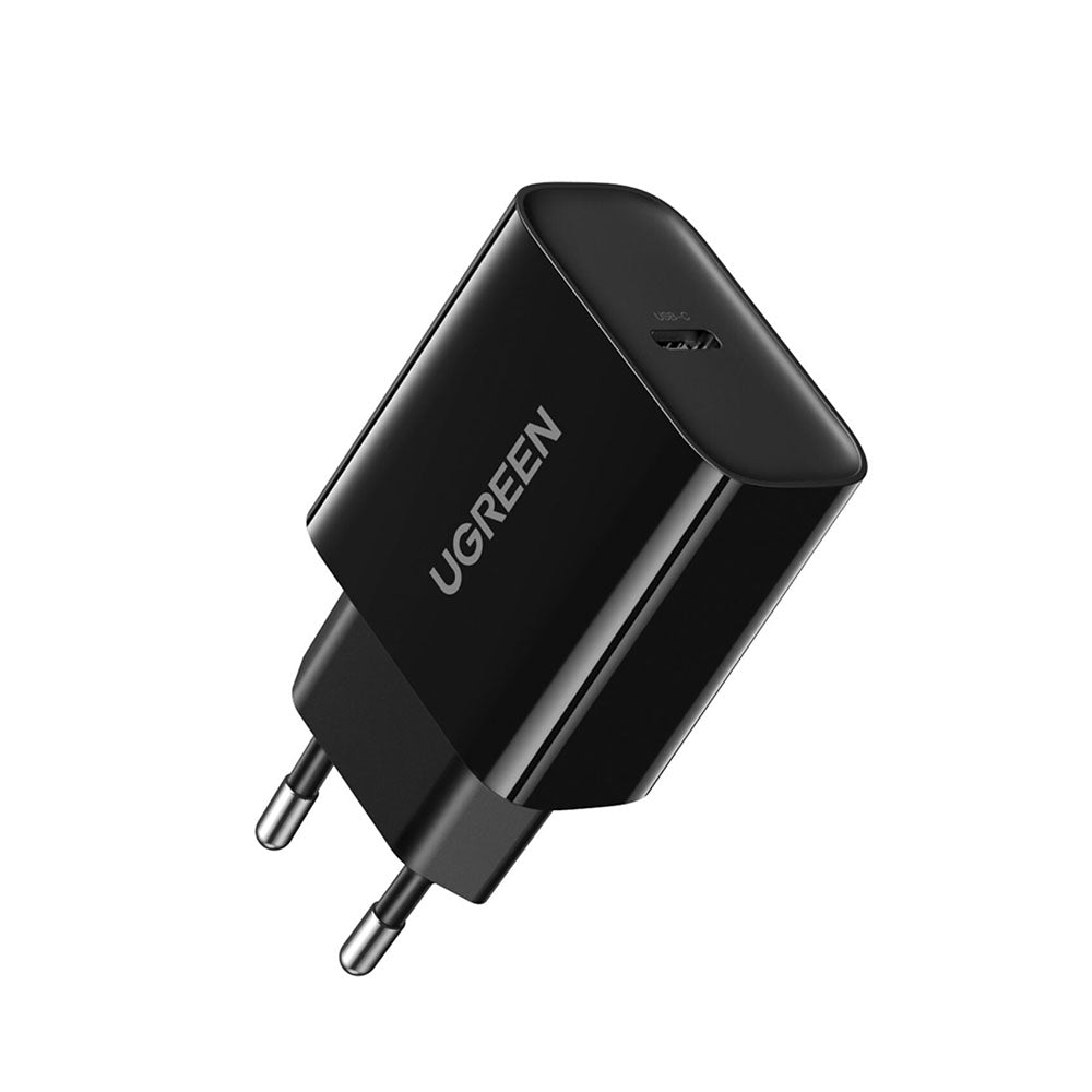 Incarcator Ugreen CD137 (10191), Fast Charging, Type-C, 20W, 5V/3A, PD3.0, Quick Charge 4.0+, Negru