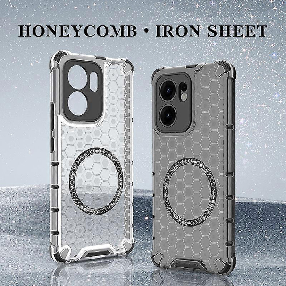 Husa de protectie Techsuit HoneyComb Shield MagSafe compatibil cu Oppo Reno13 F 4G / Reno13 F 5G / Reno13 FS 5G, Alb