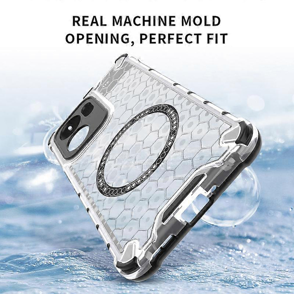 Husa de protectie Techsuit HoneyComb Shield MagSafe compatibil cu Oppo Reno13 F 4G / Reno13 F 5G / Reno13 FS 5G, Alb