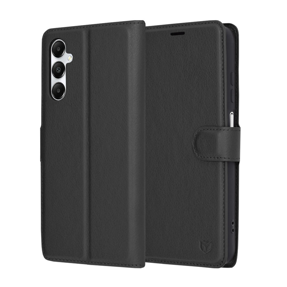 Husa de protectie Techsuit Leather Folio compatibil cu Samsung Galaxy A05s, Negru
