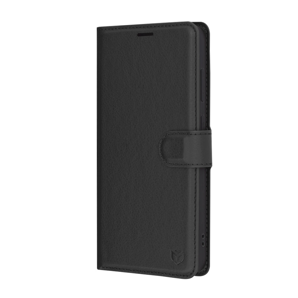 Husa de protectie Techsuit Leather Folio compatibil cu Samsung Galaxy S24 FE, Negru
