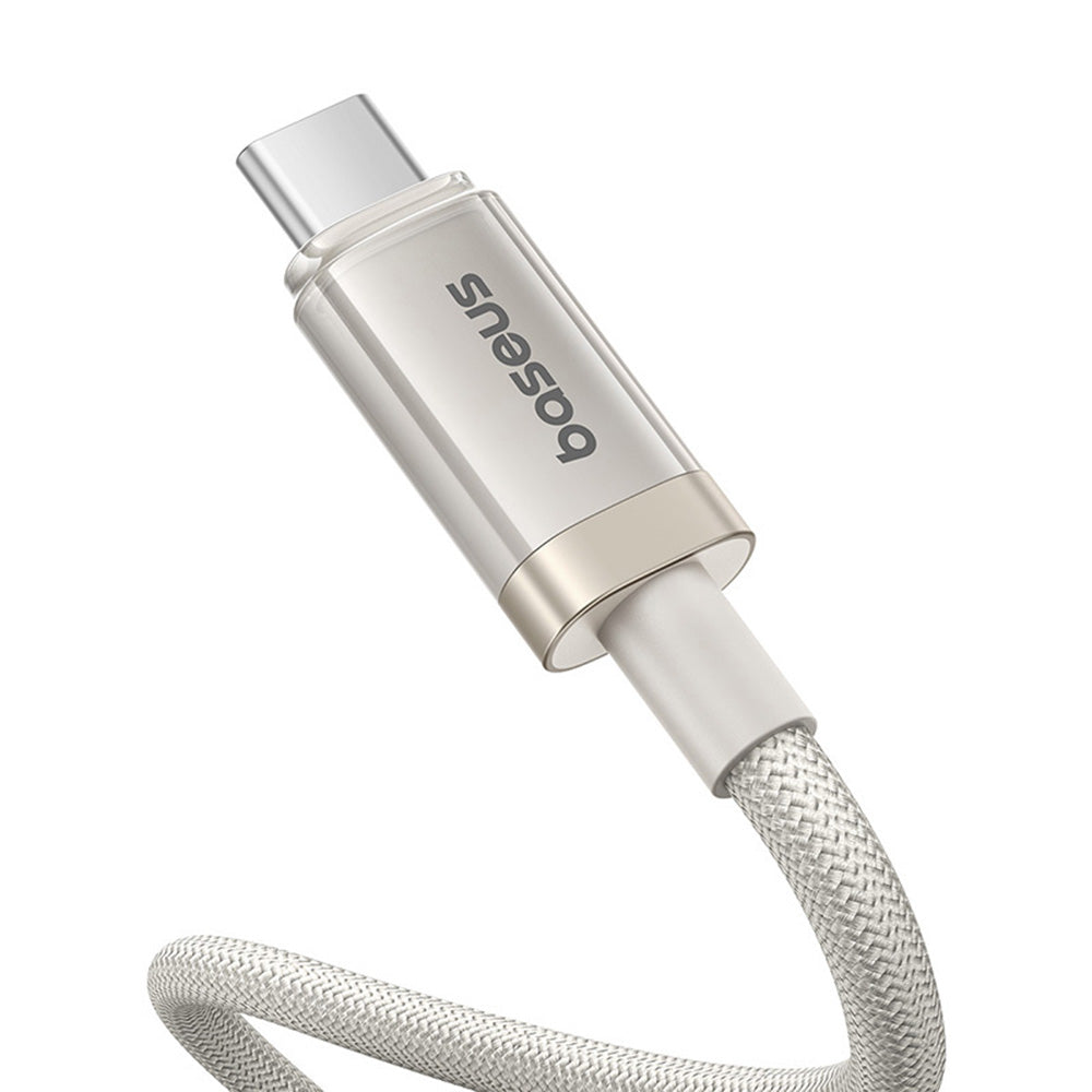 Cablu Baseus Titanium (P10378100G21-01), USB-C to Type-C, 100W, Fast Charging, 480Mbps, 2m, Galaxy Titanium Gold