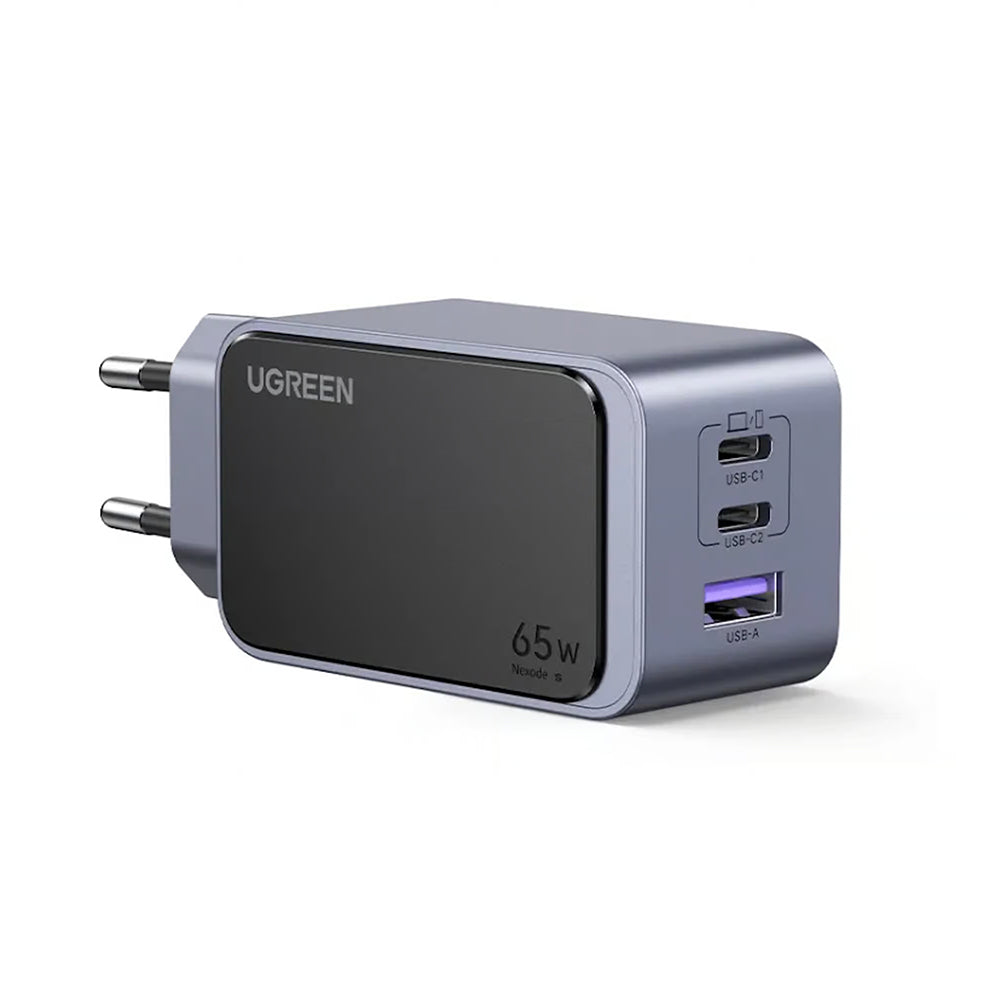Incarcator Ugreen Nexode Air S X553 (35042), GaN, Fast Charge, USB, 2x Type-C, 65W, 3A, QC4.0+, PD3.0, Gri