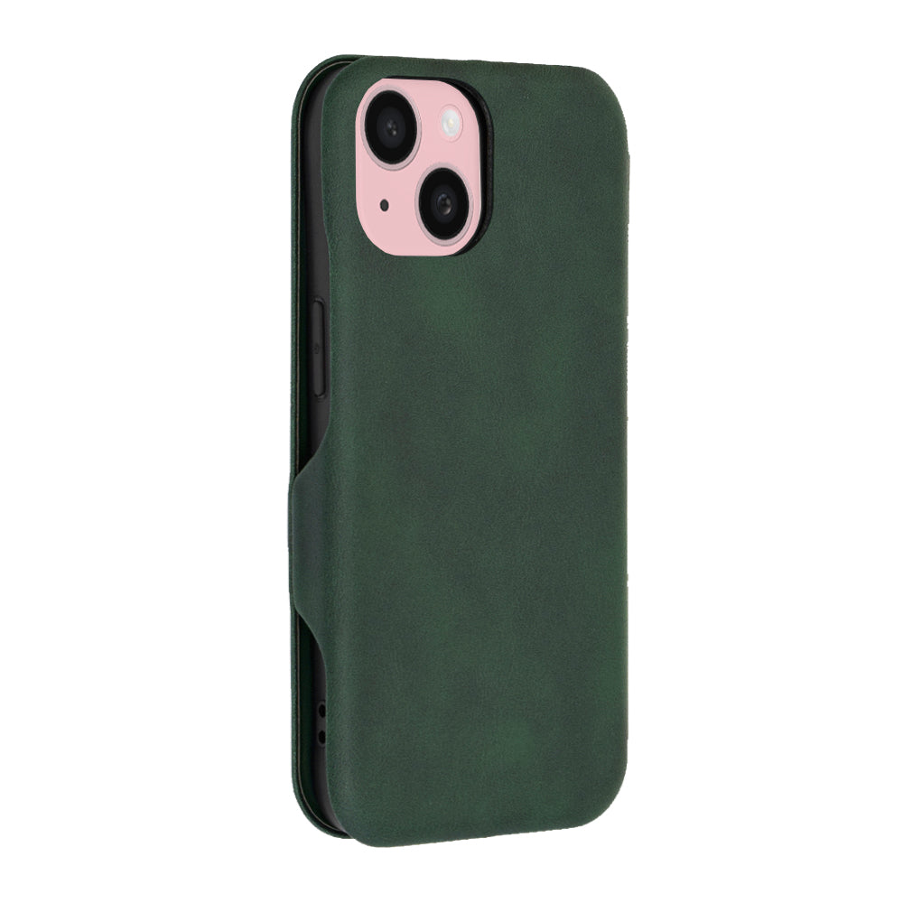 Husa de protectie Techsuit Safe Wallet Plus compatibil cu iPhone 15, Verde