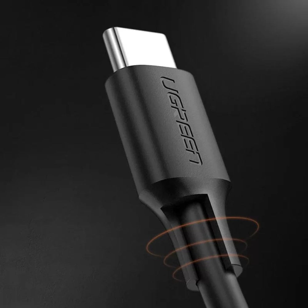 Cablu Ugreen US286 (50997), USB-C to USB-C, 3A, 60W, 1m, Negru