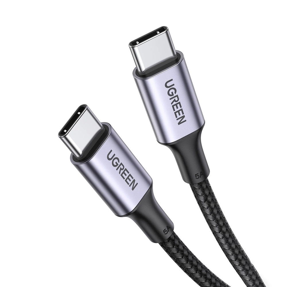 Cablu Ugreen US316 (70429), Type-C to Type-C, Fast Charging, PD100W, 5A, 480Mbps, 2m, Negru